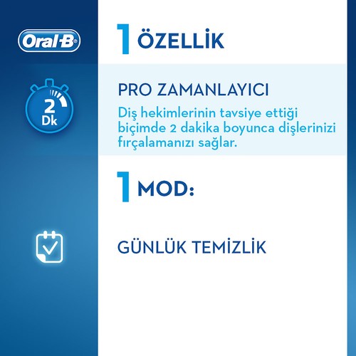 Oral-B Vitality 100 3D White Pembe Şarjlı Diş Fırçası