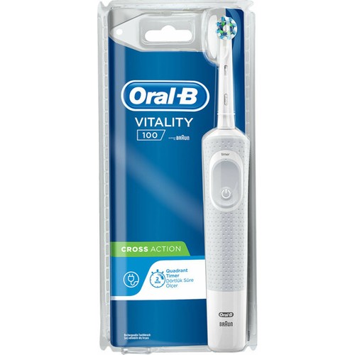 Oral-B D100 Şarjlı Beyaz Crossaction Diş Fırçası