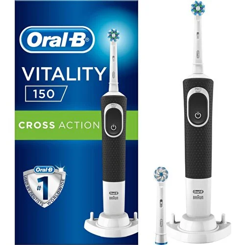 Oral-B Vitality D150 Şarj Edilebilir Diş Fırçası Cross Action+ 1 Yedek Başlık