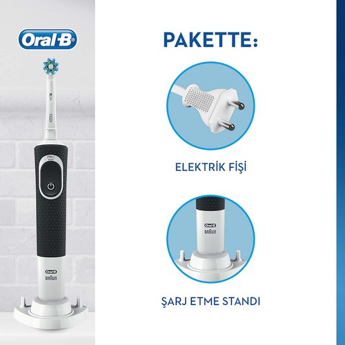 Oral-B Vitality D150 Şarj Edilebilir Diş Fırçası Cross Action+ 1 Yedek Başlık