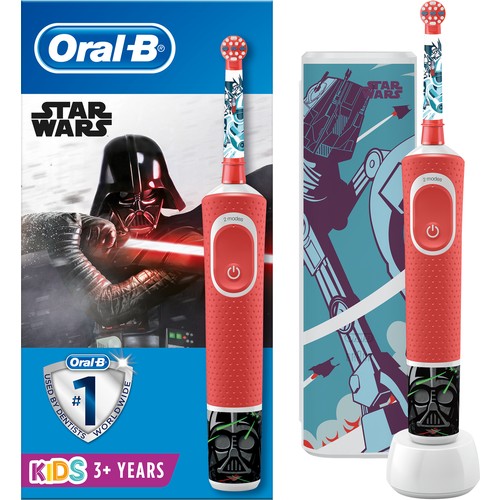 Oral-B Çocuklar İçin Şarj Edilebilir Diş Fırçası D100 Vitality Star Wars Özel Seri + Seyahat Kabı