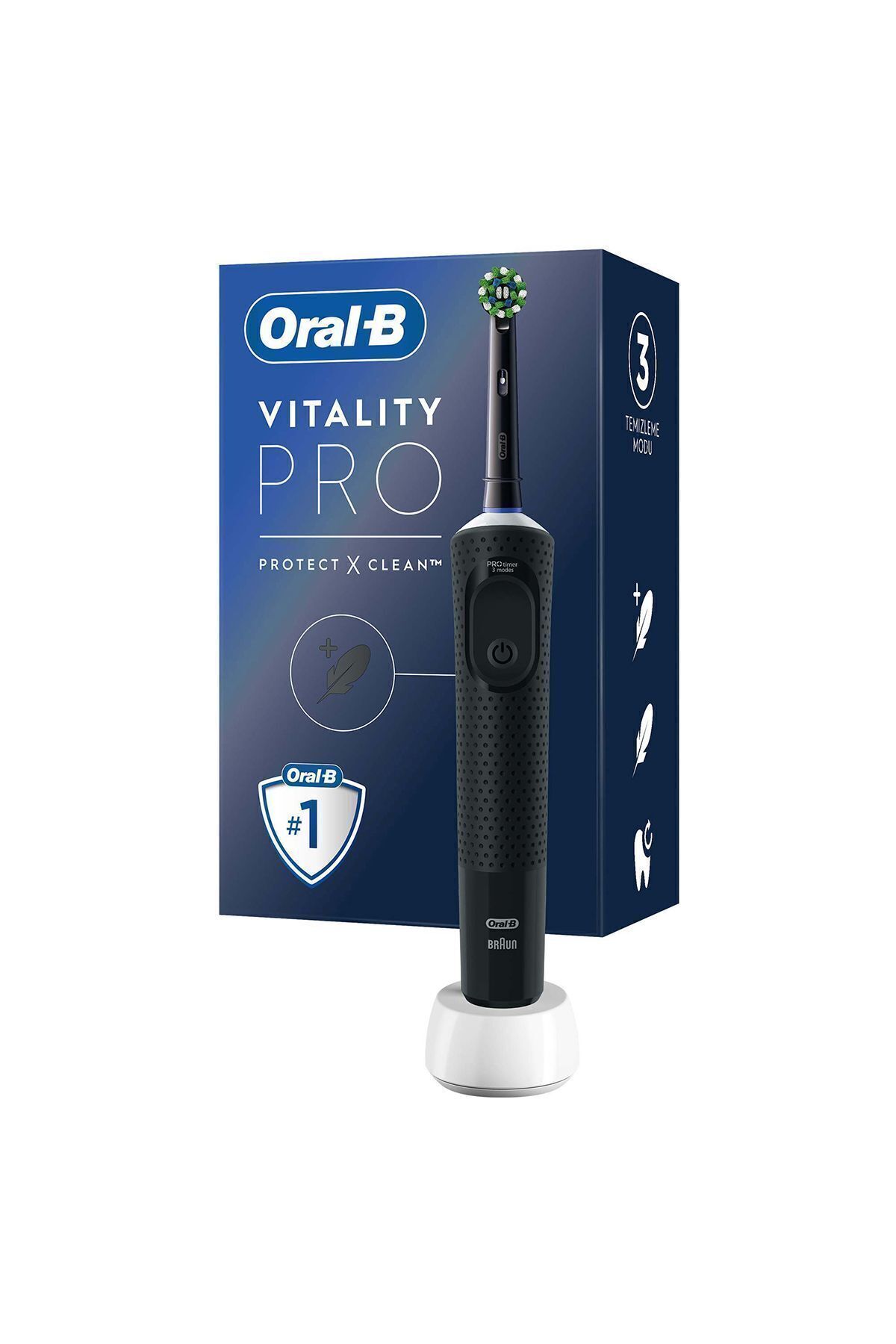 Oral-B D103 Vitality Pro Cross Action Şarjlı Diş Fırçası - Siyah