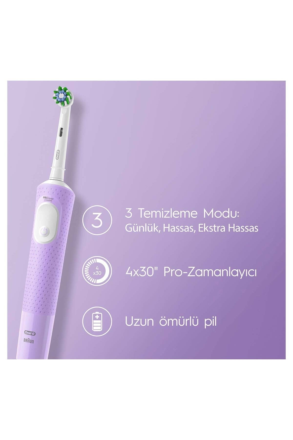 Oral-B Şarjlı/elektrikli Diş Fırçası Vitality Pro Lila Koruma Ve Temizlik