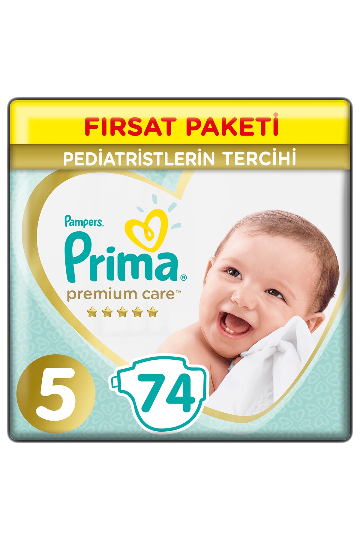 Prima Bebek Bezi Premium Care 5 Beden 74 Adet Junior Fırsat Paketi