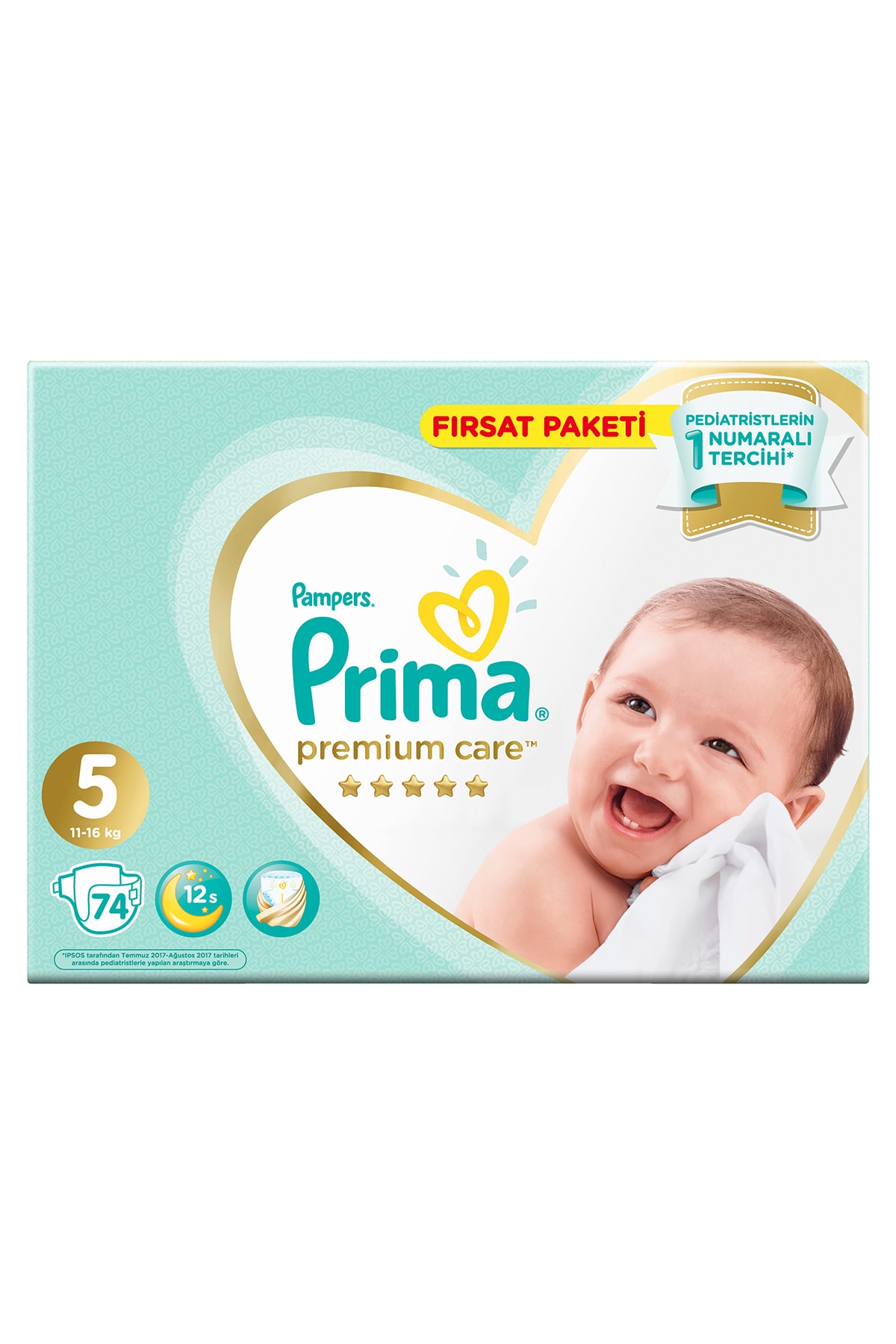 Prima Bebek Bezi Premium Care 5 Beden 74 Adet Junior Fırsat Paketi