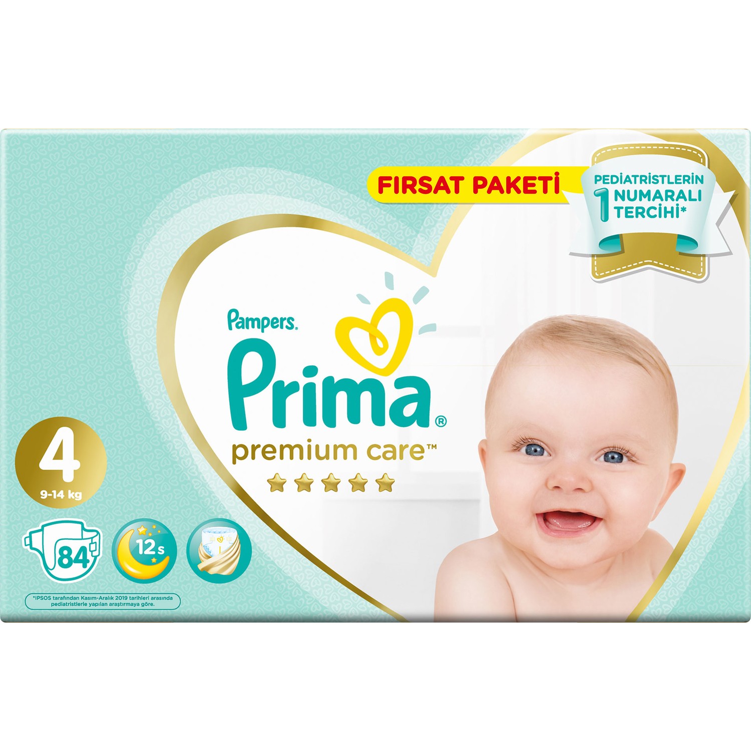 Prima Bebek bezi Premium Care 4 Beden 84 Adet JuniorFırsat Paketi
