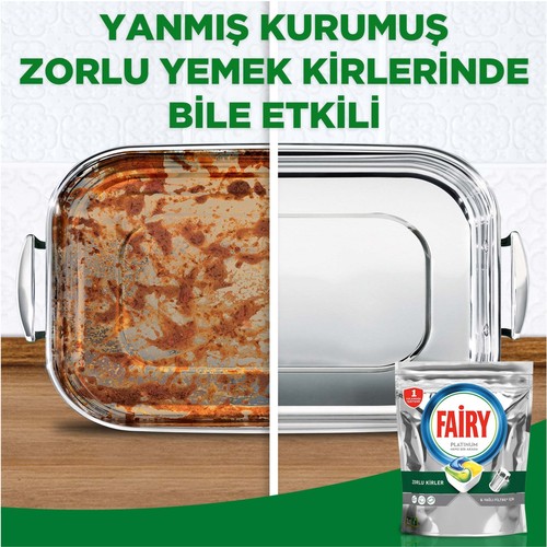 Fairy Platinum Bulaşık Makinesi Deterjanı Kapsülü Limon Kokulu 65 Yıkama