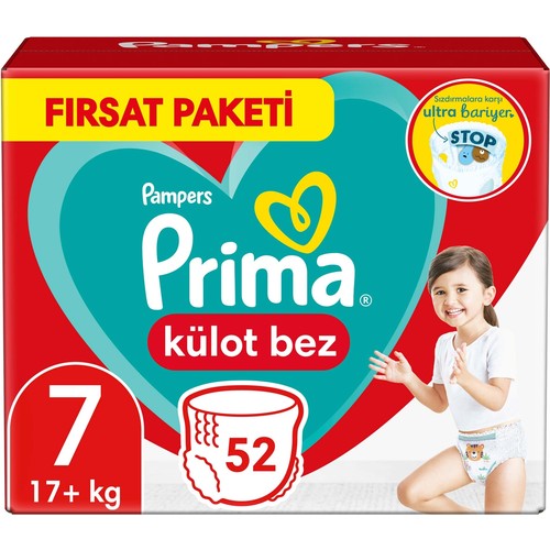 Prima Fırsat Paketi Külot Bez 7 Beden 52’li