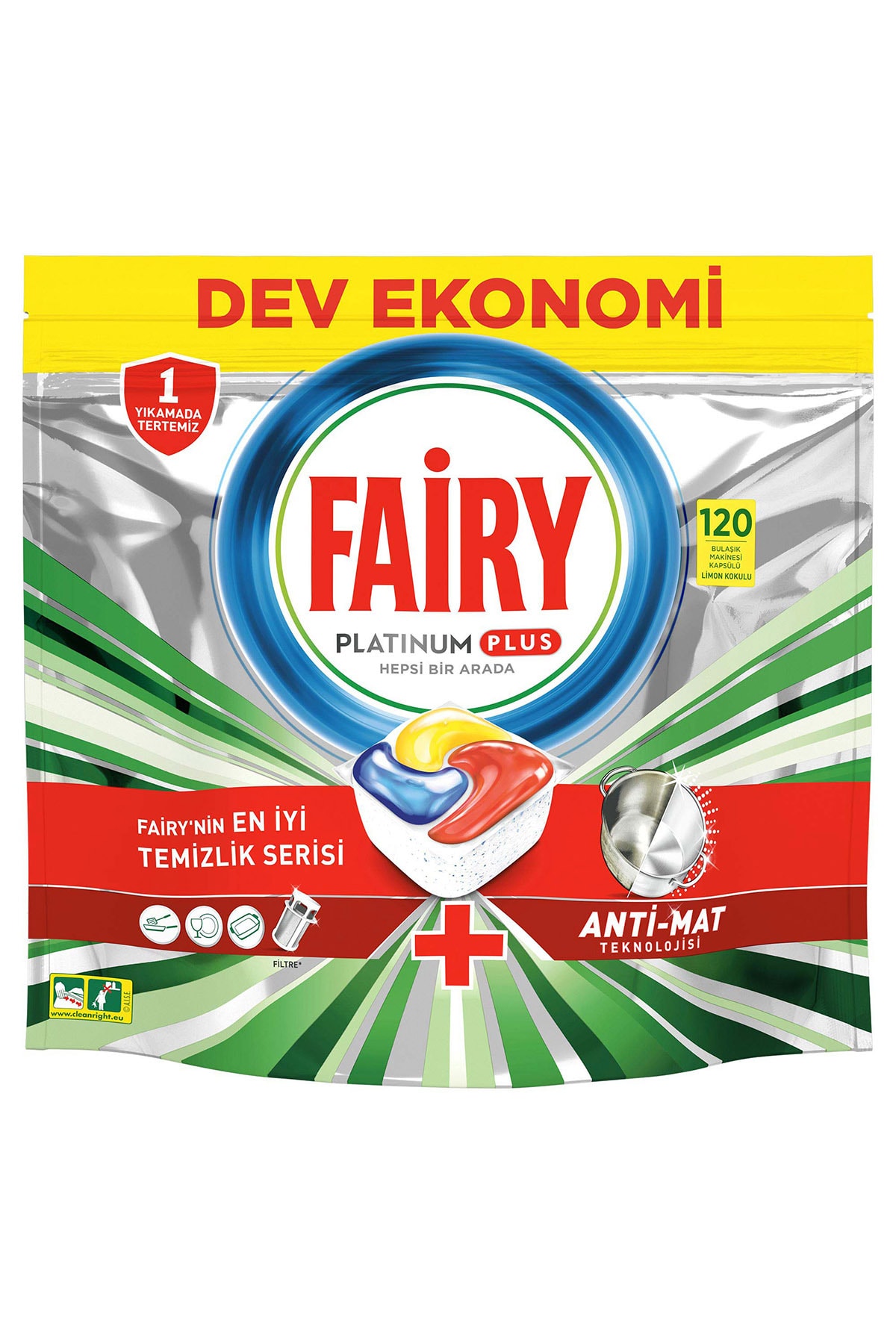 Fairy Platinum Plus 120’li Bulaşık Makinası Kapsül/tablet