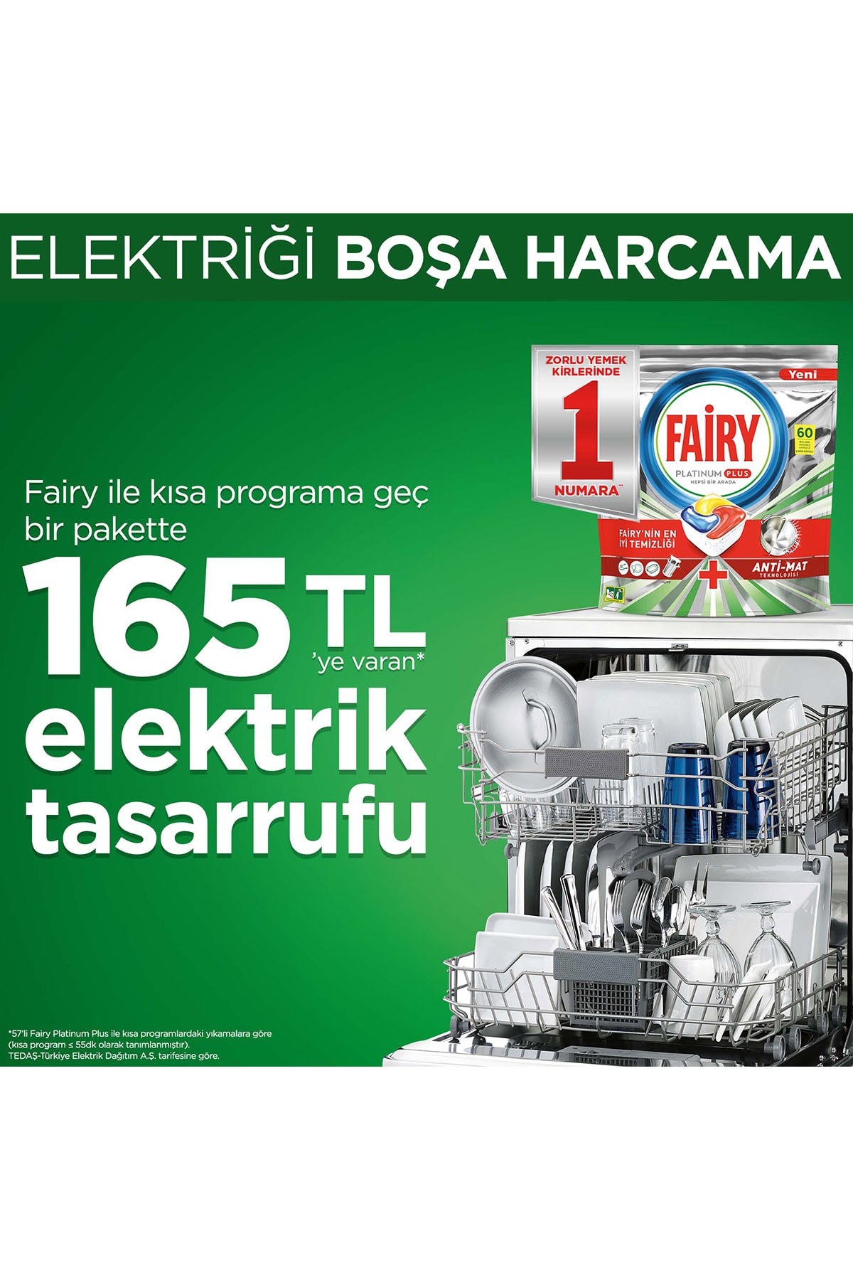 Fairy Platinum Plus 120’li Bulaşık Makinası Kapsül/tablet