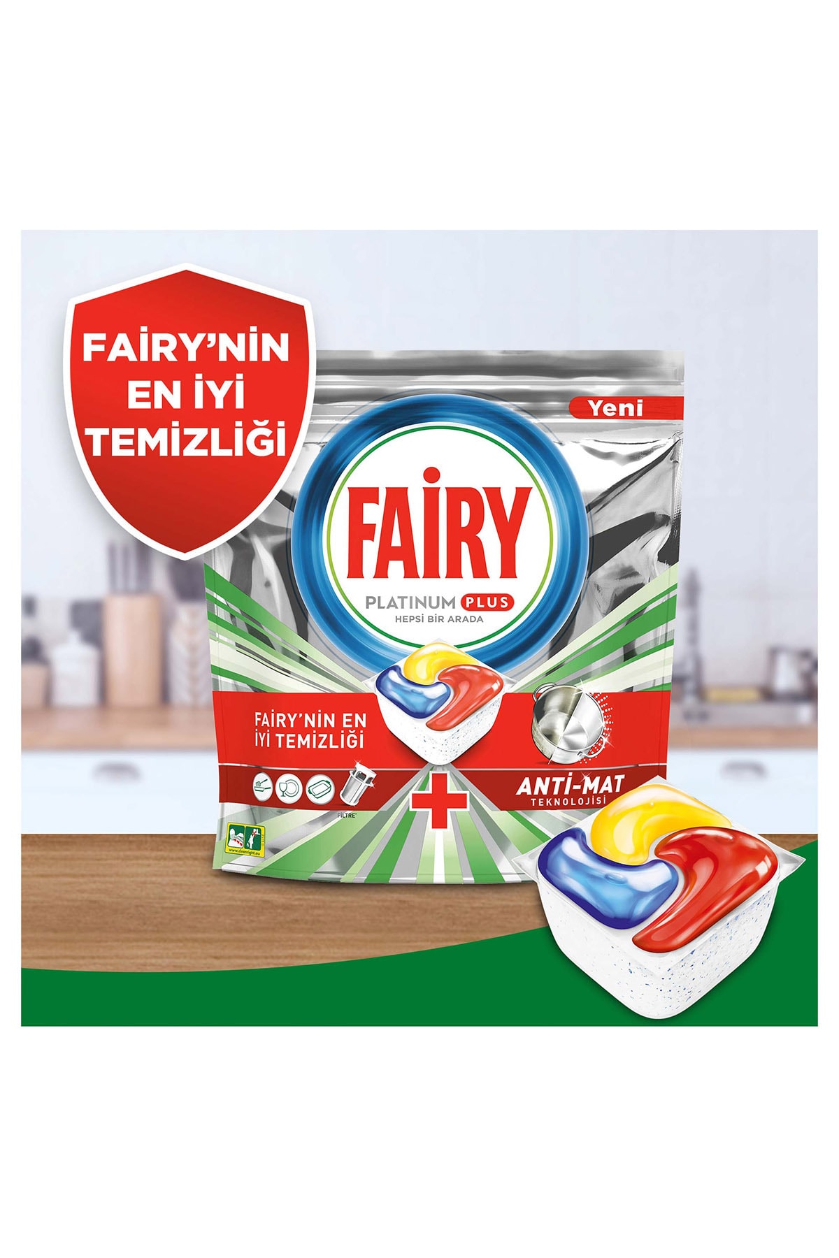 Fairy Platinum Plus 120’li Bulaşık Makinası Kapsül/tablet