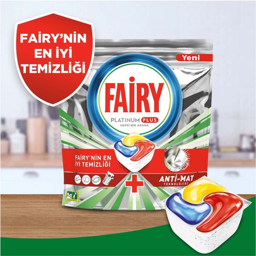Fairy Platinum Plus Bulaşık Makinesi Deterjanı 240’lı (40x6)