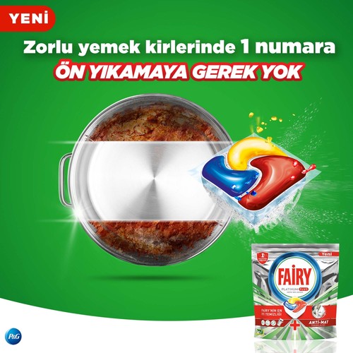 Fairy Platinum Plus Bulaşık Makinesi Deterjanı 240’lı (40x6)