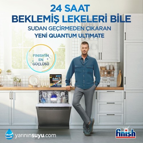 Finish Quantum Ultimate 120 Kapsül (40X3) Bulaşık Makinesi Deterjanı Tableti