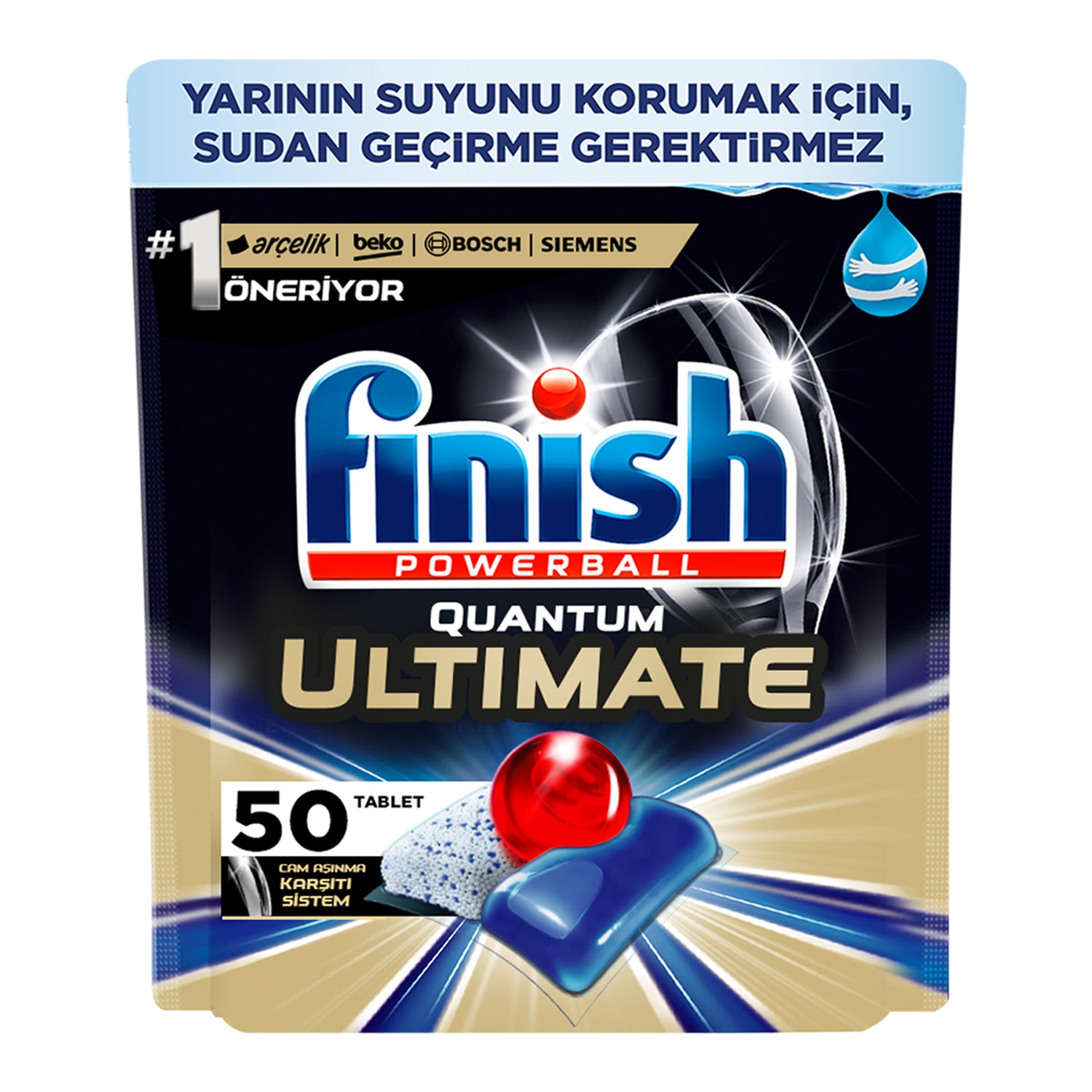Finish Quantum Ultimate 50 Kapsül Bulaşık Makinesi Deterjanı Tableti