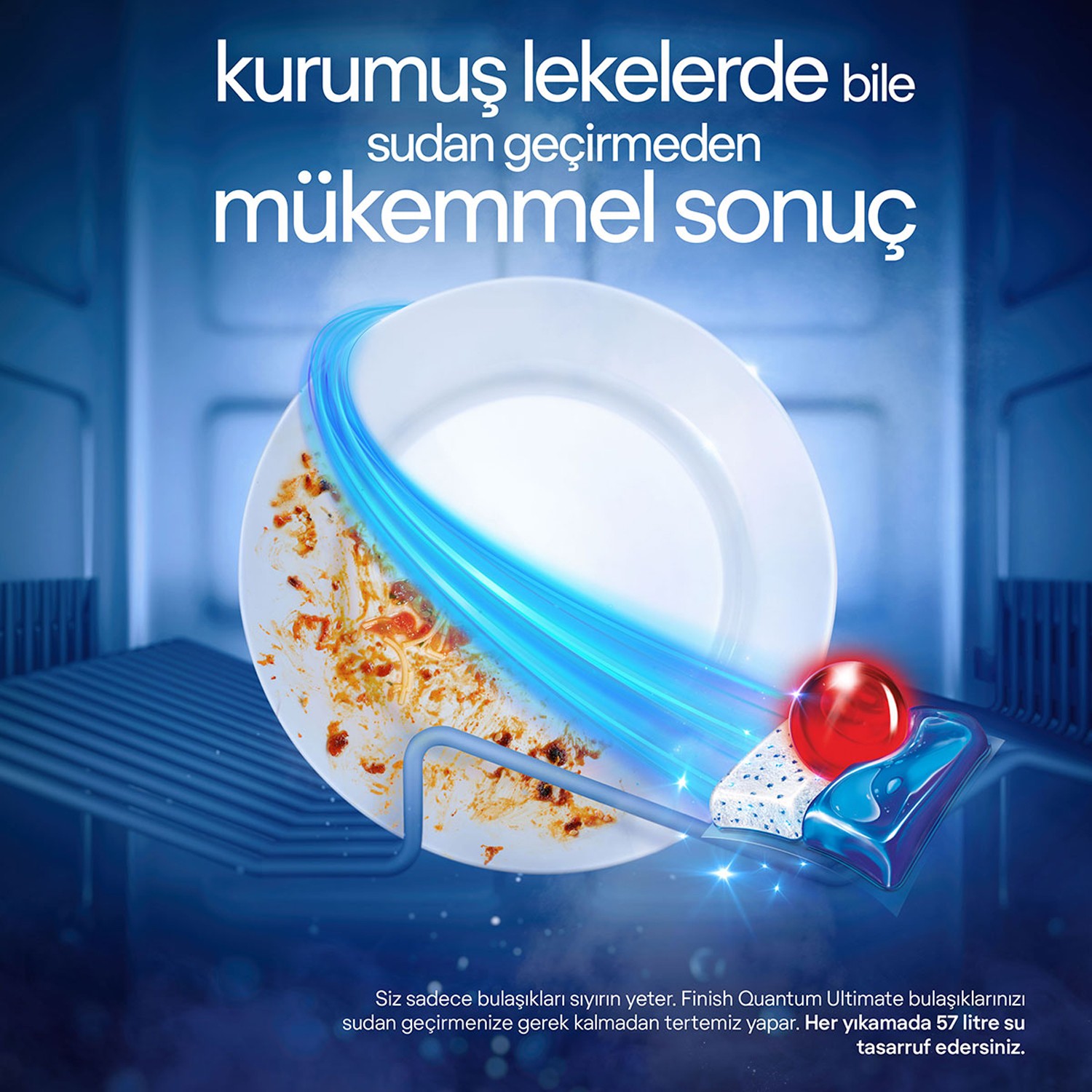 Finish Quantum Ultimate 50 Kapsül Bulaşık Makinesi Deterjanı Tableti