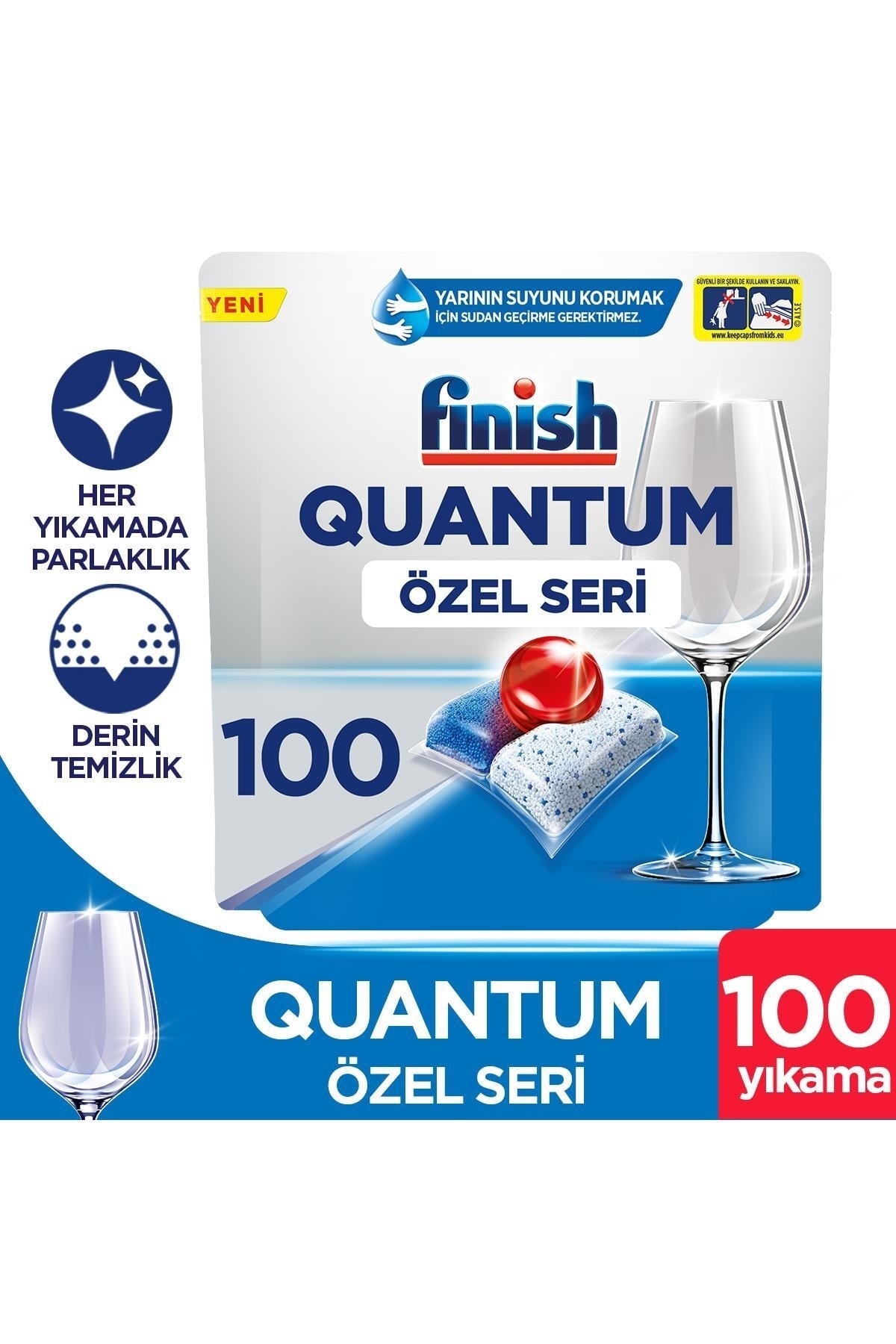 Finish Quantum Özel Seri 100 Kapsül Bulaşık Makinesi Deterjanı Tableti