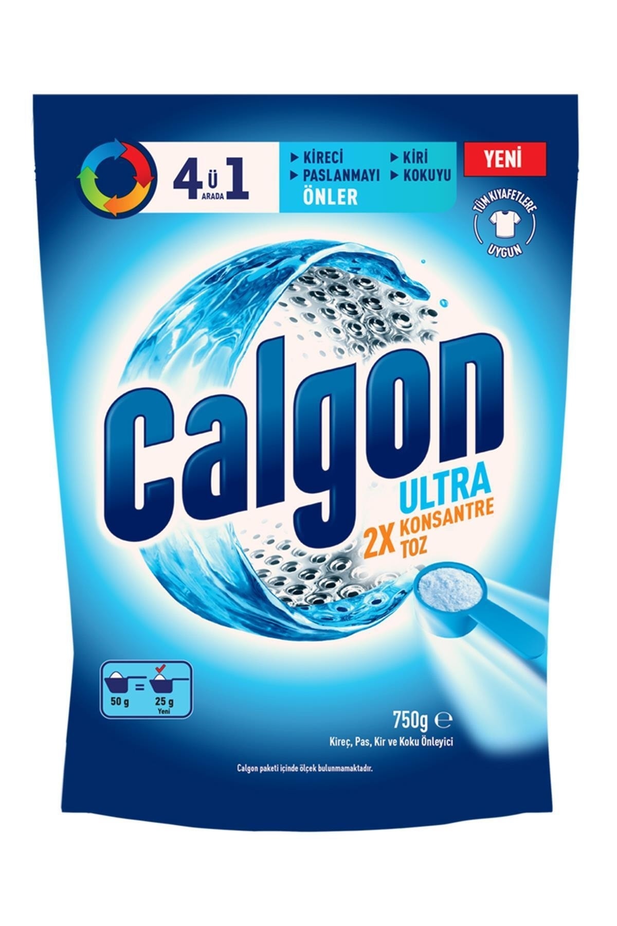 Calgon Power Kir, Pas, Kireç Ve Koku Önleyici 4’ü 1 Arada Ultra Konsantre Toz 750 G