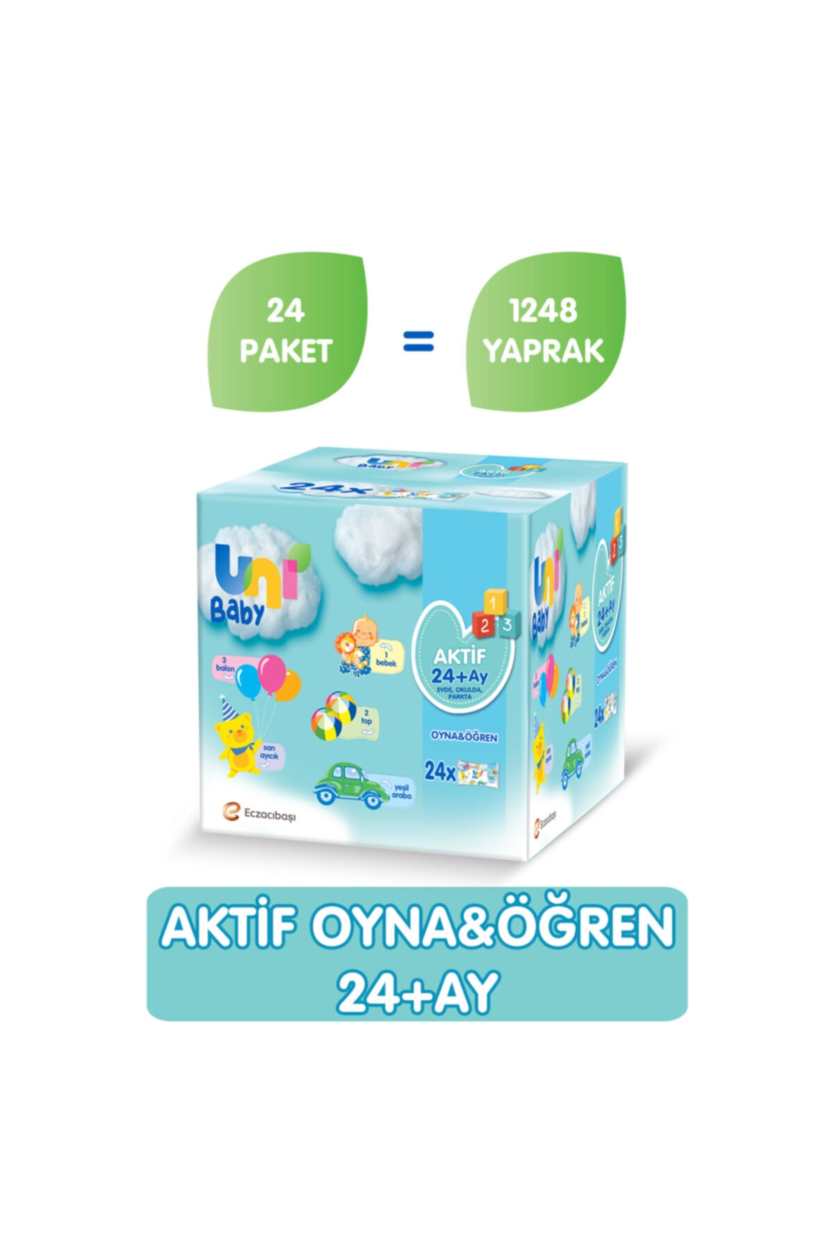 Uni Baby Aktif Oyna Öğren 24’lü Islak Mendil 52x24 Yaprak Uni Baby Aktif Oyna Öğren 24’lü Islak Mendil 52x24 Yaprak