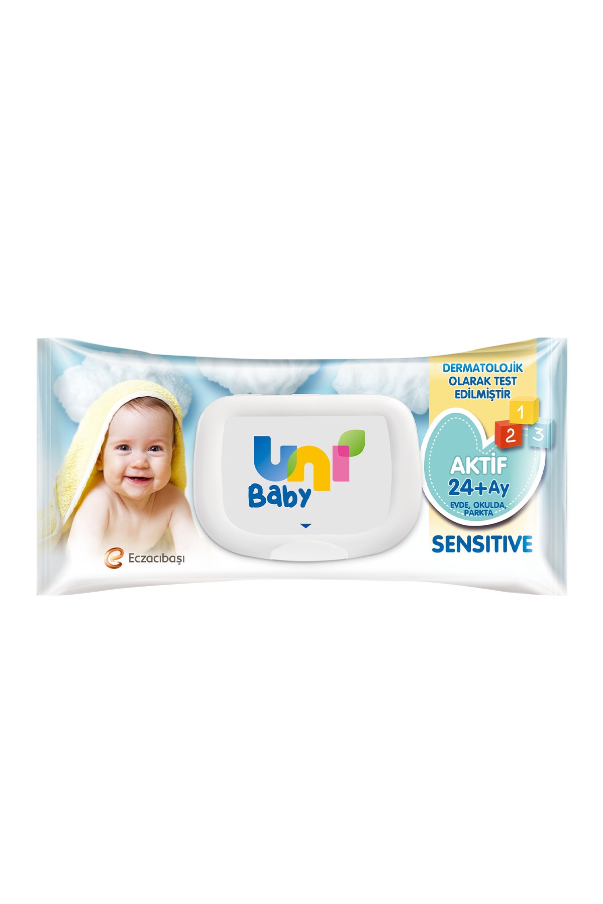 Uni Baby Aktif Sensitive Islak Mendil 90 lı 12 Adet 1080 Yaprak