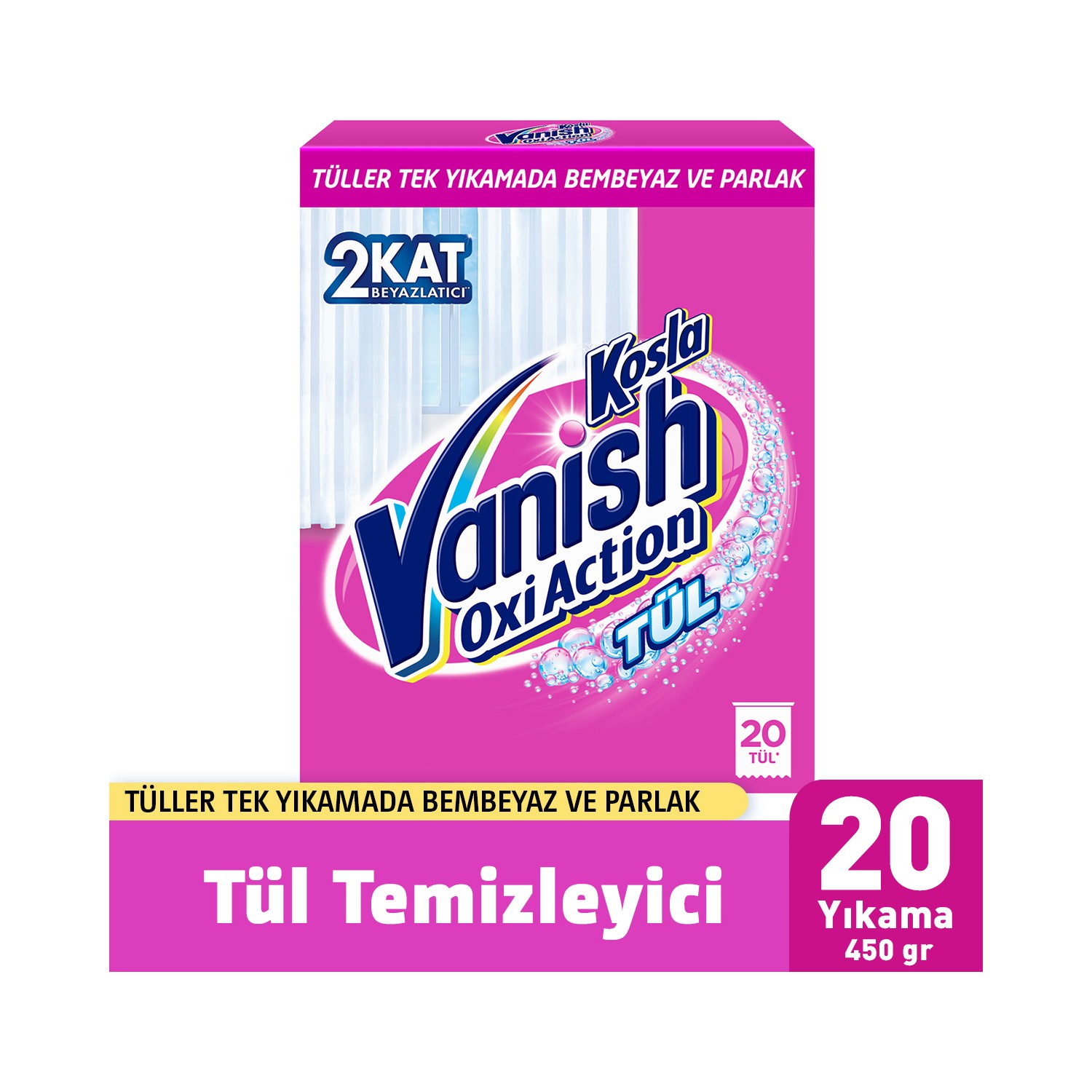 Vanish Kosla Tül Toz 450 gr x 2 Adet + Vanish Kosla Tül Parlatıcı 450 ml x 2 Adet