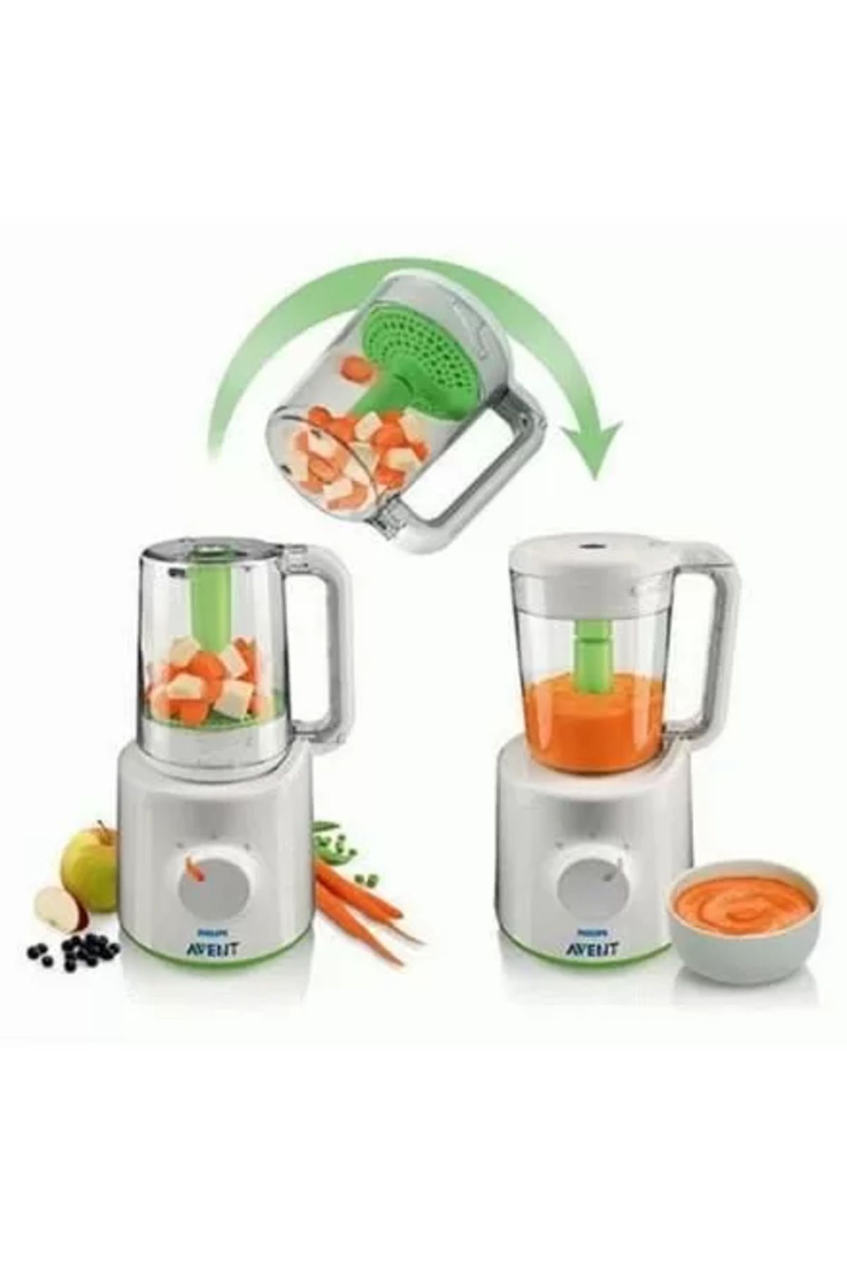 Philips Avent Buharlı Pişirici Ve Blender Wasabi Scf870/22