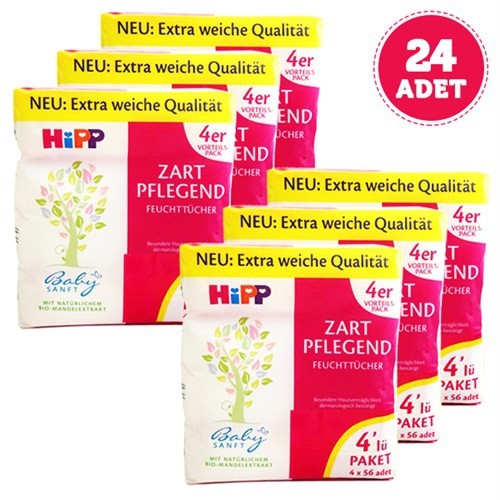 Hipp Babysanft Temizlik Ve Bakım Mendili 24 Lü Avantaj Paketi