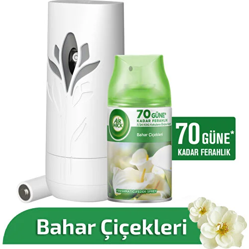 Airwick Oda Kokusu Makine + Yedek Set Bahar Çiçekleri