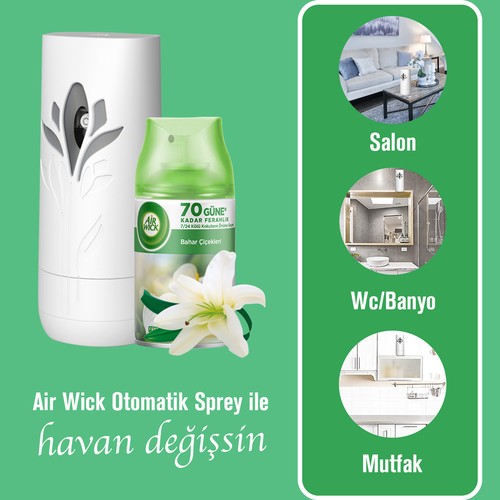 Airwick Oda Kokusu Makine + Yedek Set Bahar Çiçekleri