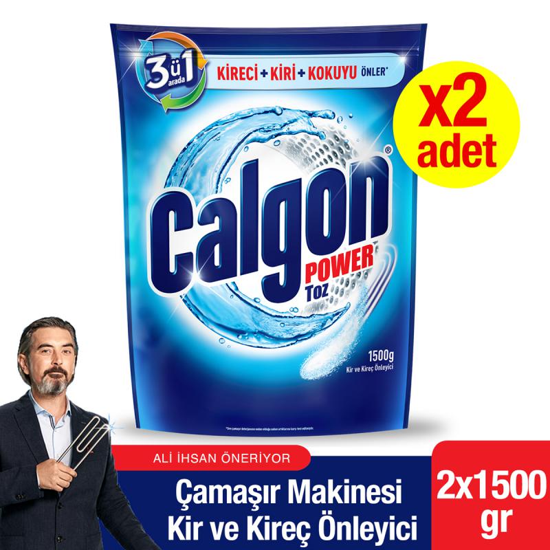 Calgon Çamaşır Makinesi Kireç Önleyici Toz 1500 gr x 2 Adet