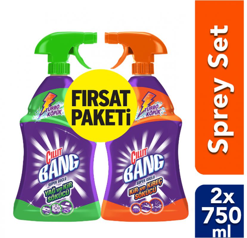 Cillit Bang Banyo ve Mutfak Temizleyici 750+750 ML