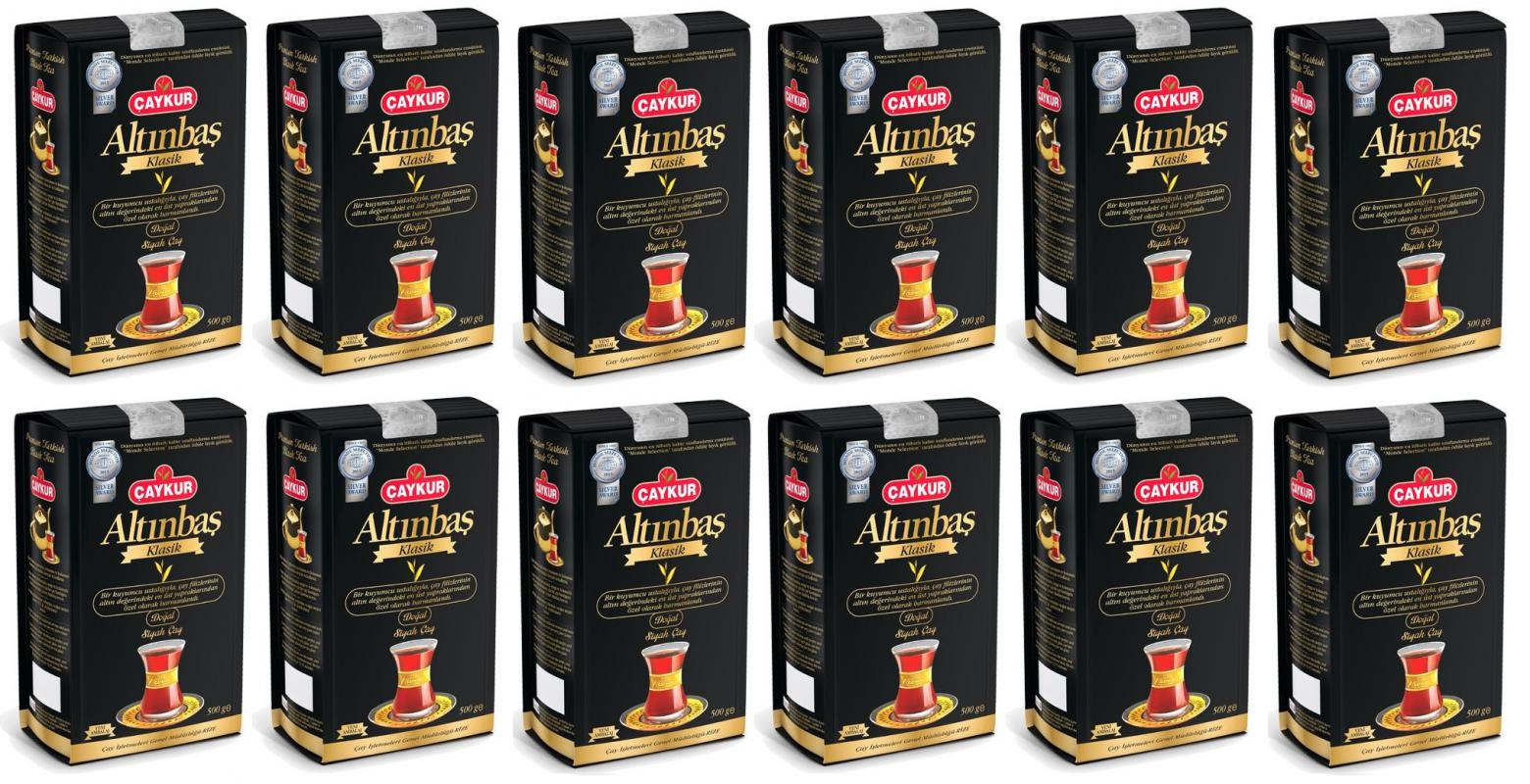 Çaykur Altınbaş Klasik Doğal Siyah Dökme Çay 12 x 500 G