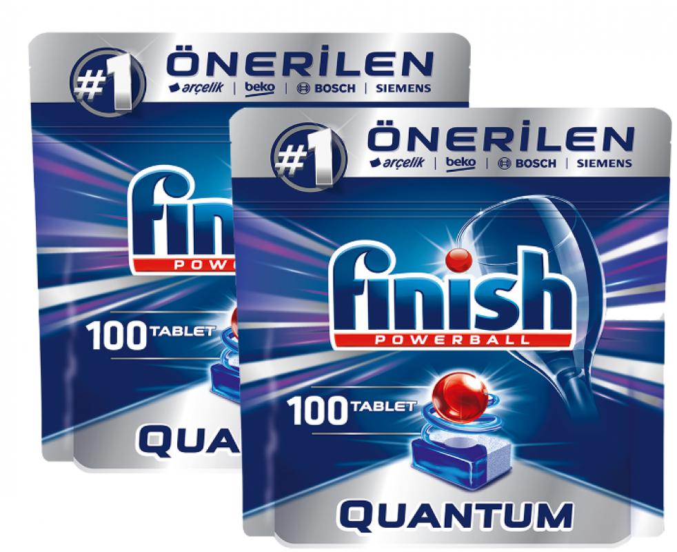 Finish Quantum 100 Tablet Bulaşık Makinesi Deterjanı X 2 Adet