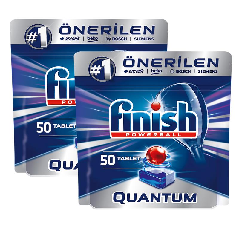 Finish Quantum 100 Tablet Bulaşık Makinesi Deterjanı (50x2)