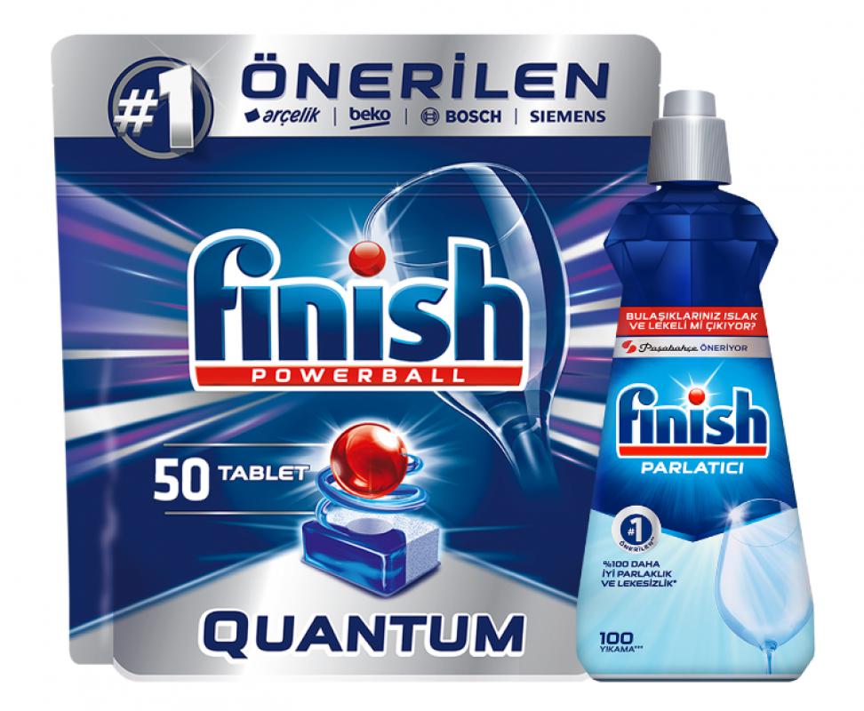 Finish Quantum 50 Tablet + Finish Parlatıcı 400 ml