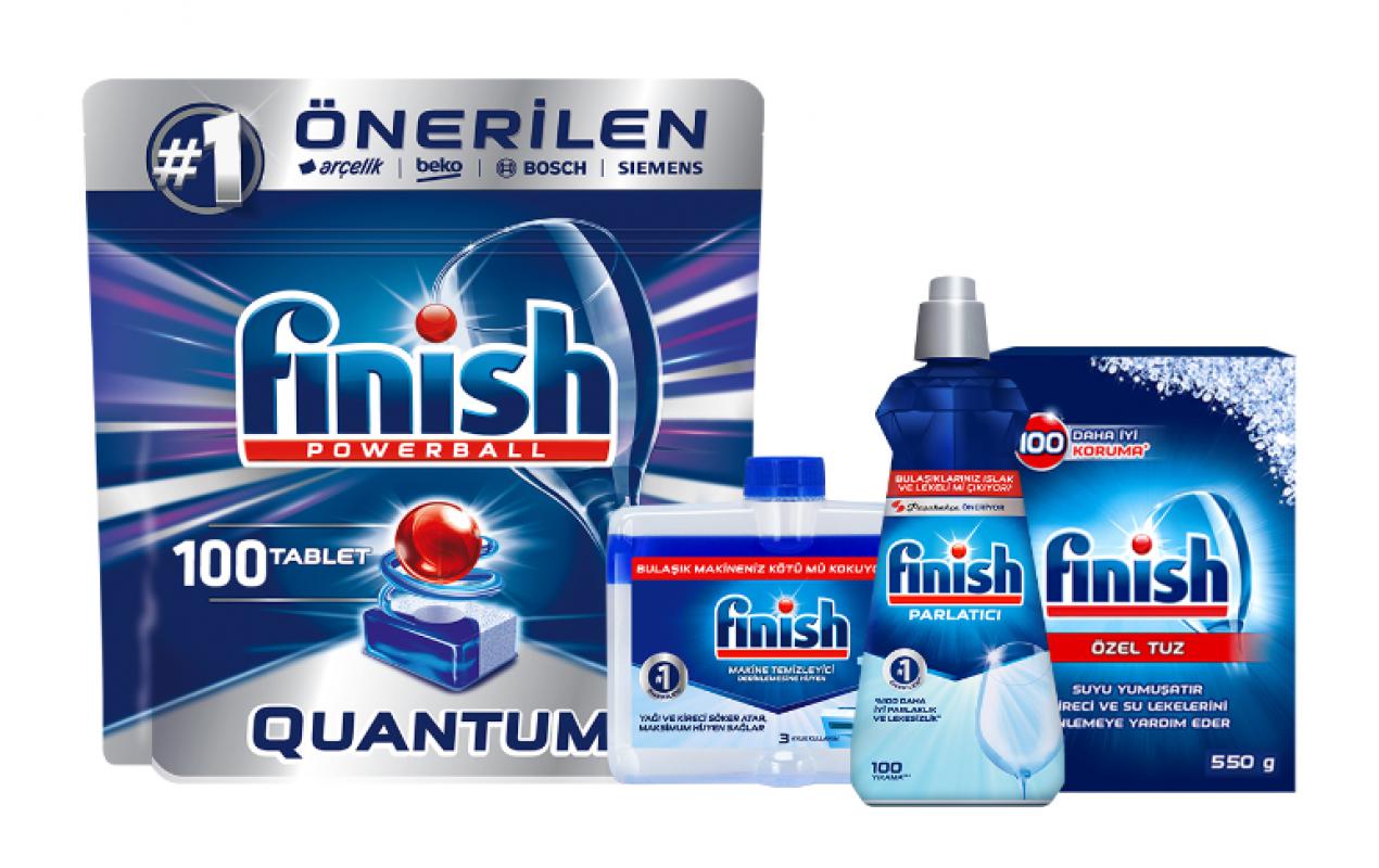 Finish Quantum Bulaşık Deterjanı 100 Tablet + Temizlik Bakım Seti