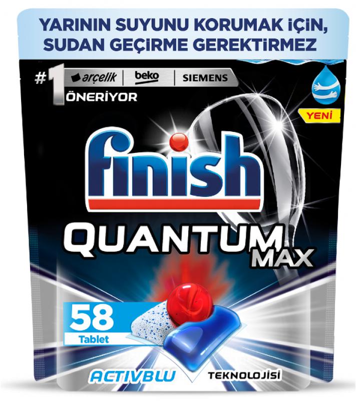 Finish Quantum Max Bulaşık Makinesi Deterjanı 58 Kapsül