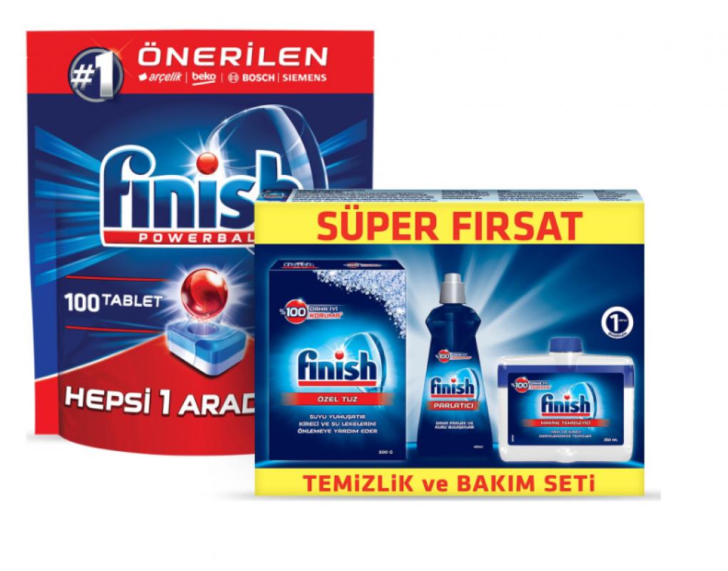 Finish Hepsi Bir Arada 300 Tablet Deterjan + Temizlik Bakım Seti