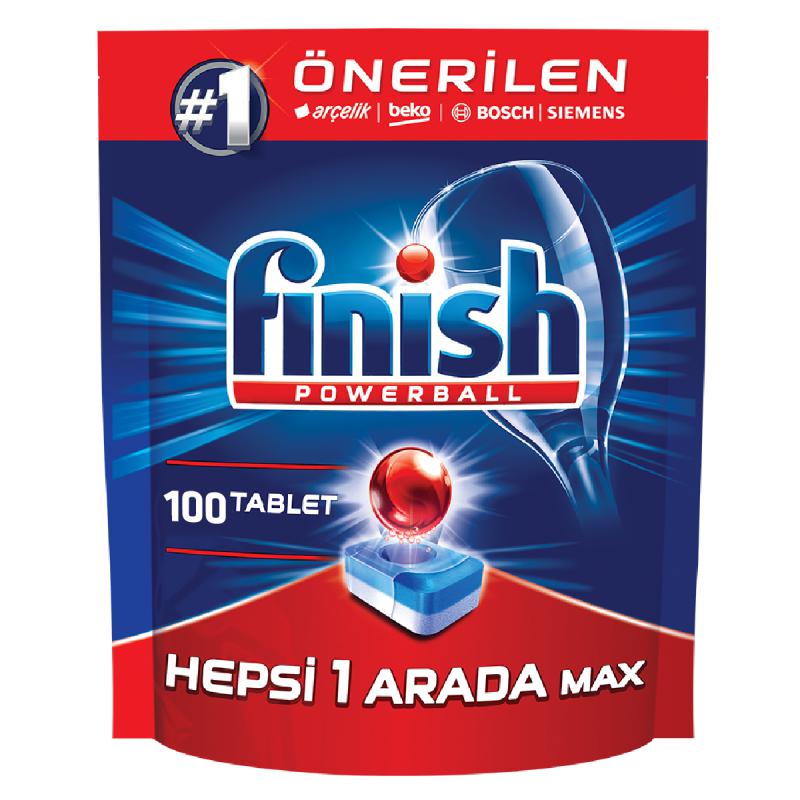 Finish Bulaşık Deterjanı Hepsi Bir Arada Max Tablet 100 Adet