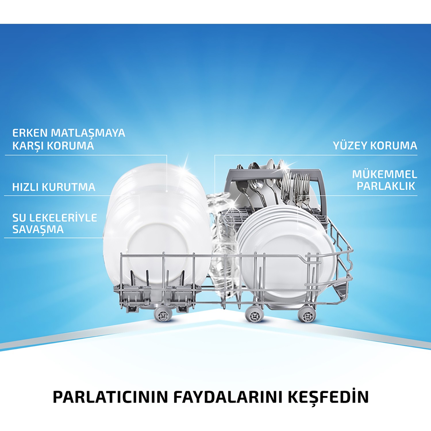 Finish Bulaşık Makinesi Parlatıcı 800 ml x 4 Adet