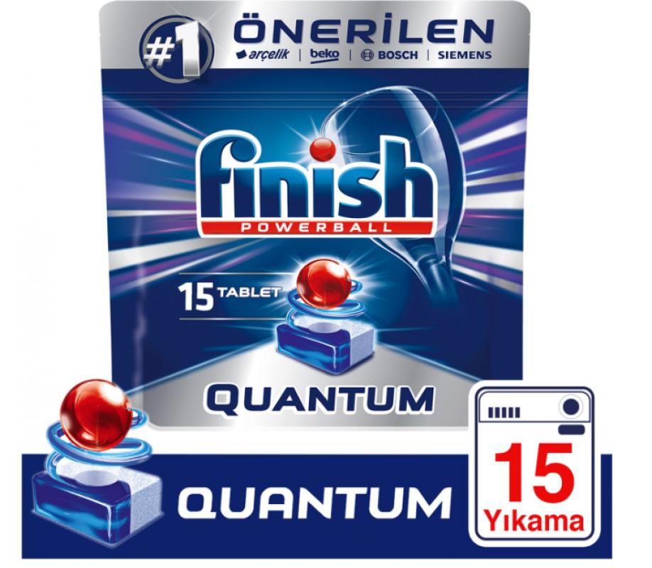 Finish Bulaşık Makinesi Deterjanı Quantum Tablet 15’li