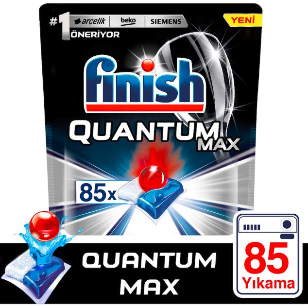 Finish Quantum Max Bulaşık Makinesi Deterjanı 85 Kapsül