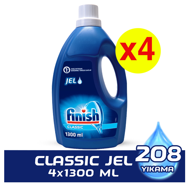 Finish Klasik Jel 1300 ml 4’lü Fırsat Paketi