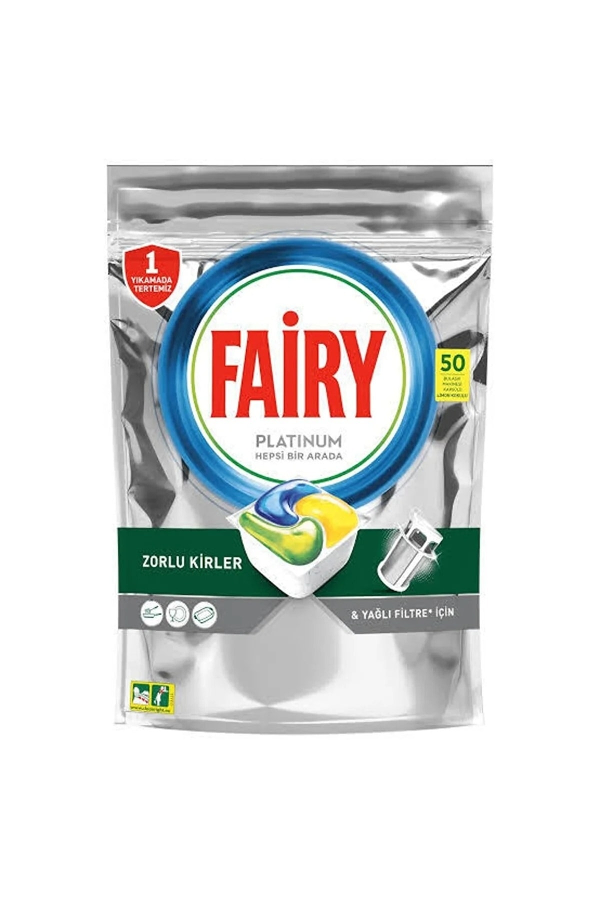 Fairy Platinum 50’li Yıkama Bulaşık Makinesi Deterjanı Tablet