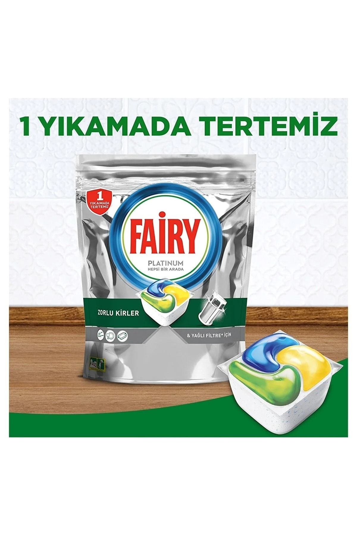 Fairy Platinum 50’li Yıkama Bulaşık Makinesi Deterjanı Tablet