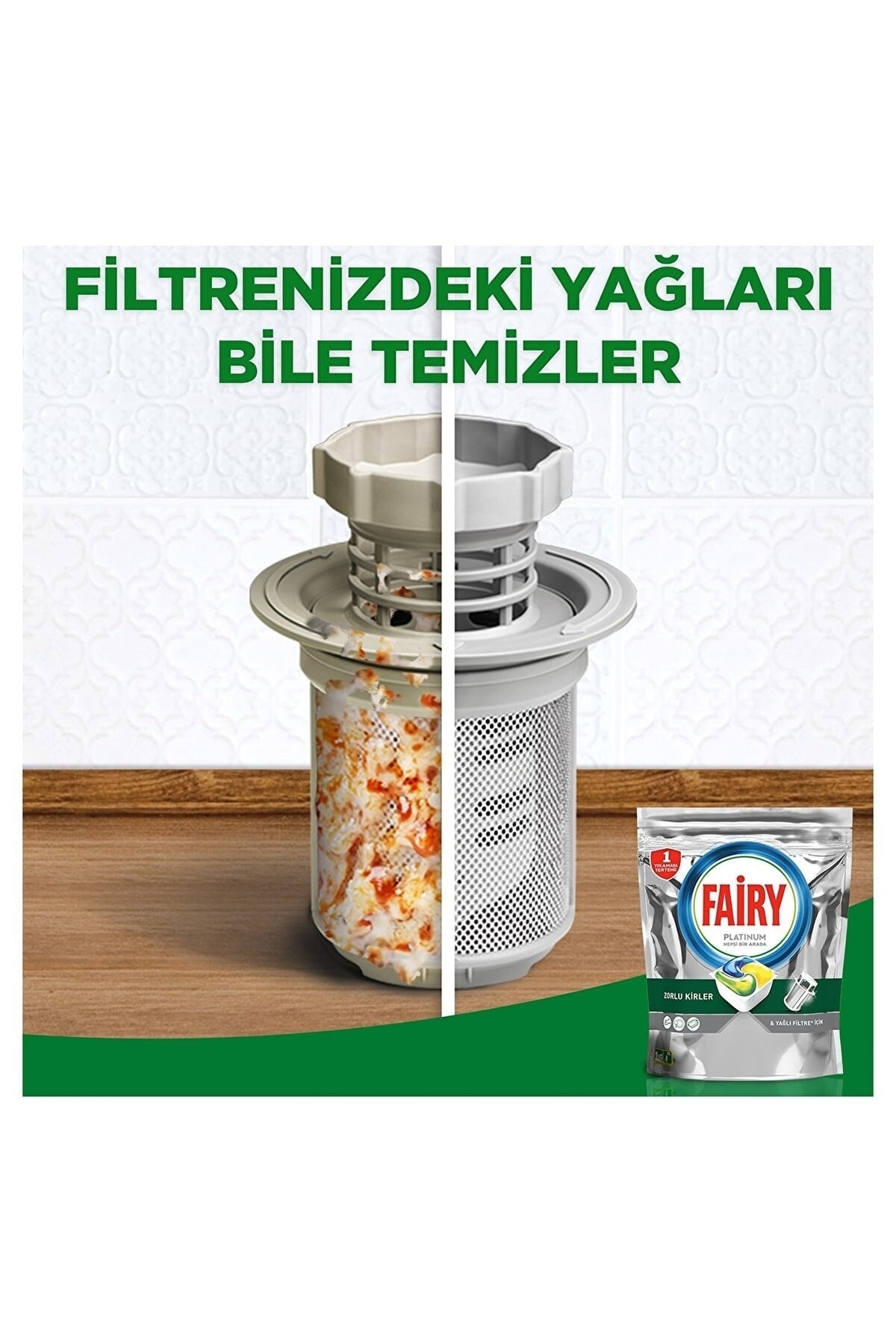 Fairy Platinum 50’li Yıkama Bulaşık Makinesi Deterjanı Tablet