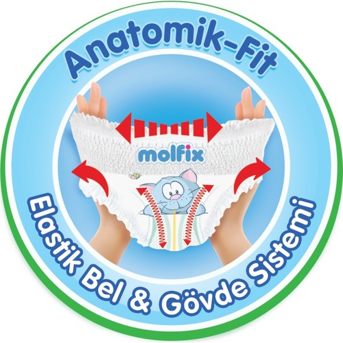 Molfix Külot Bebek Bezi Beden:4 (9-14KG) Maxi 120’LI Jumbo Aylık Pk