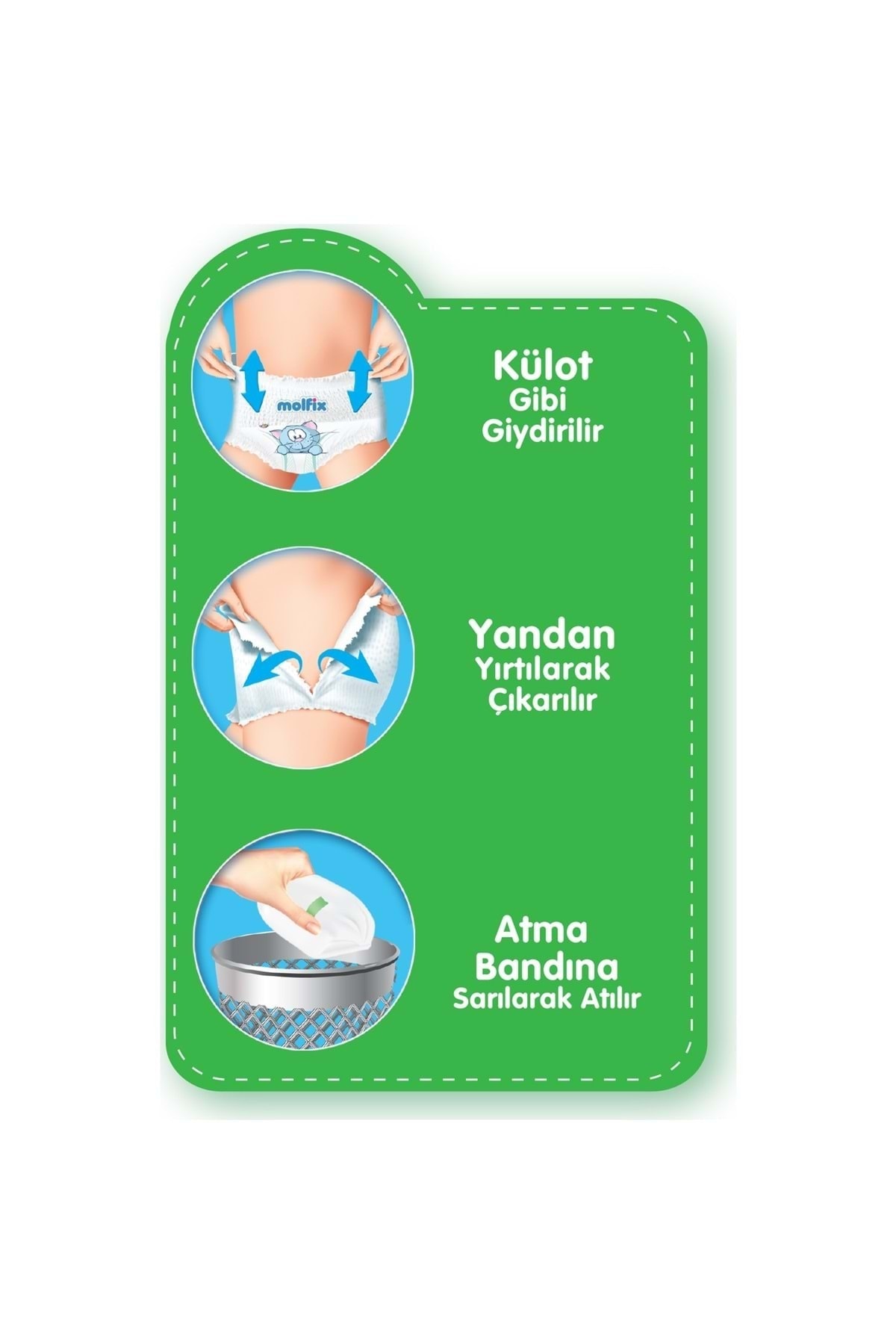 Molfix Külot Bebek Bezi Jumbo Beden:4 (7-14kg) Maxi 180 Adet