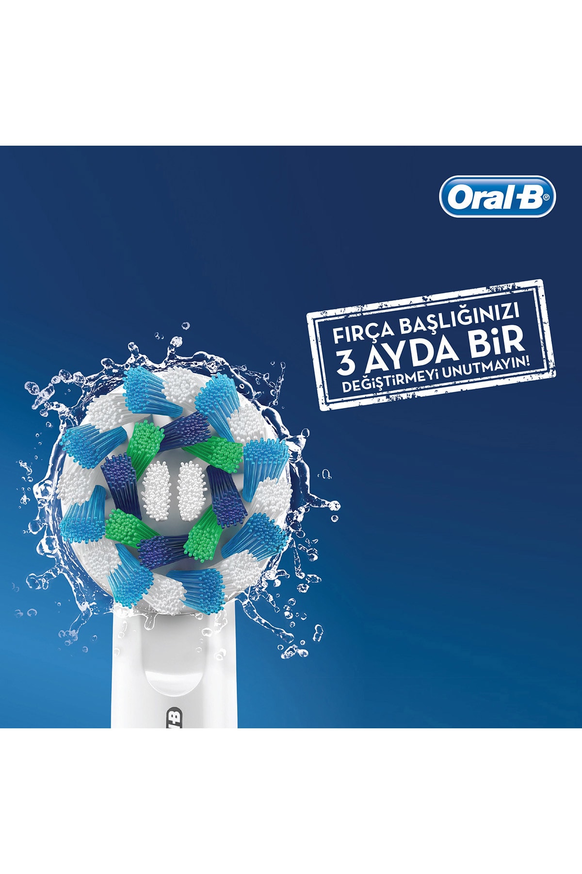 Oral-B Diş Fırçası Yedek Başlığı Cross Action Siyah 4 Adet