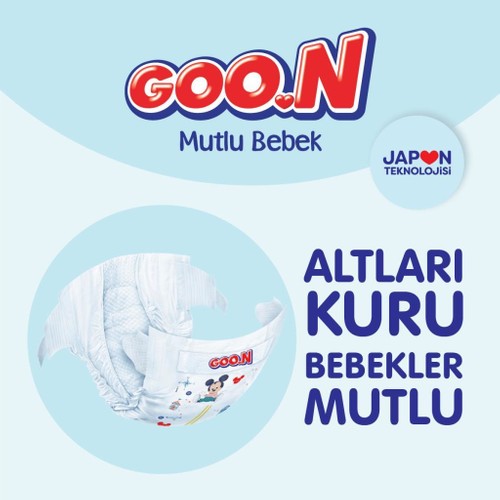 Goon Mutlu Bebek Bezi Bant Fırsat Paket 5 Beden 200 Adet